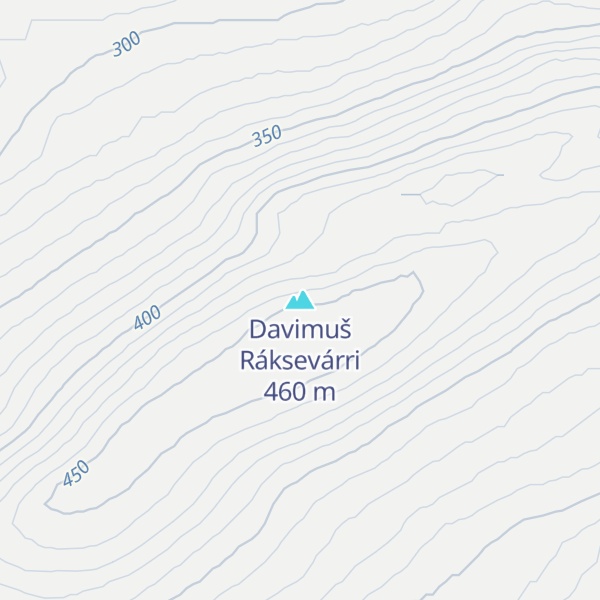 Map of Davimuš Ráksevárri