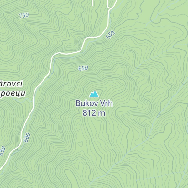Map of Bukov Vrh