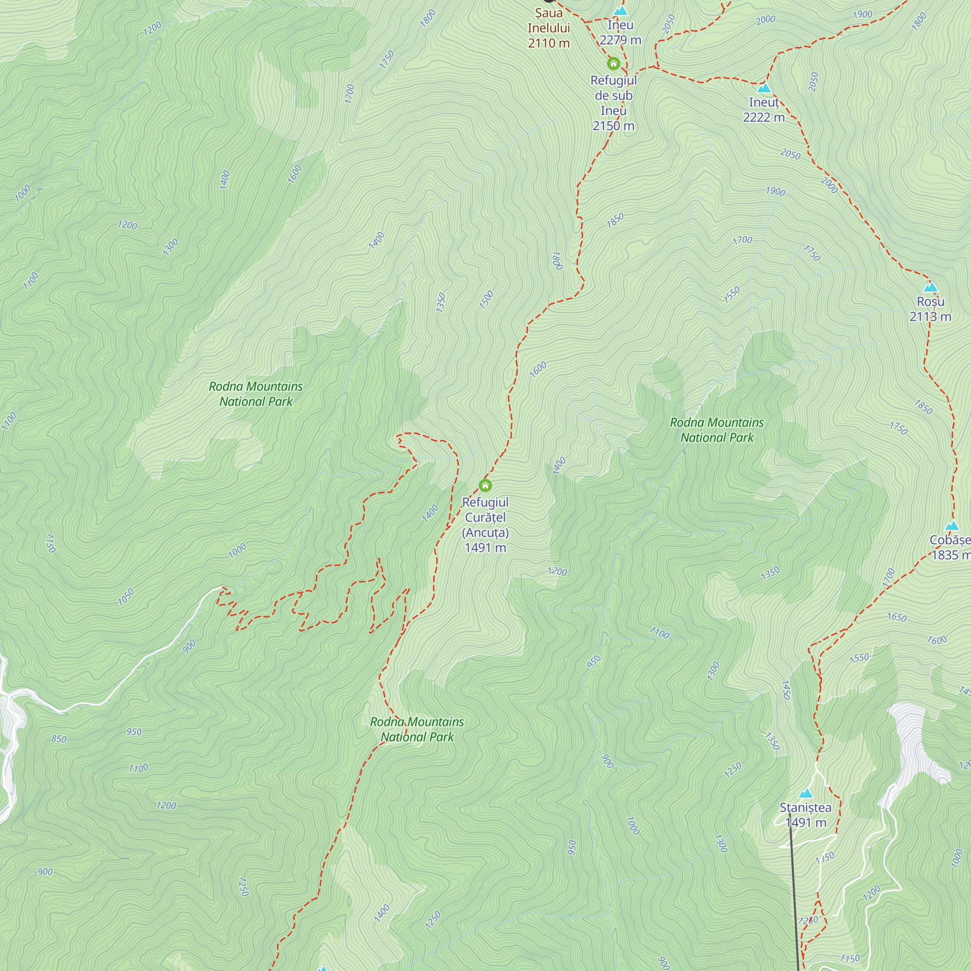 Refugiul Curățel (Ancuța) map