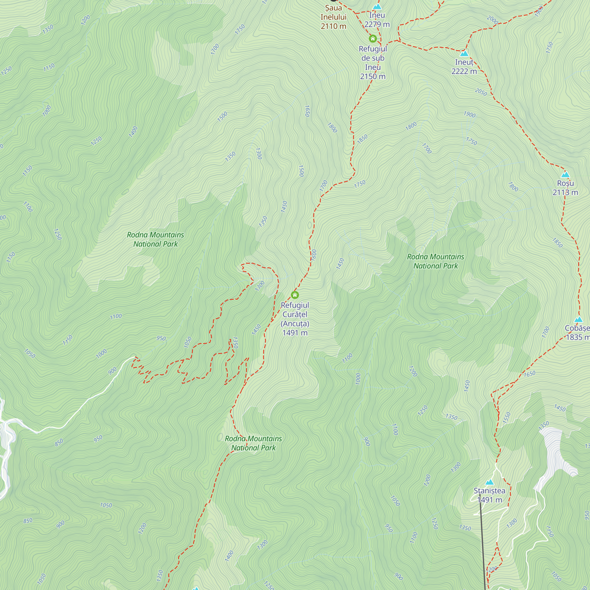 Refugiul Curățel (Ancuța) map