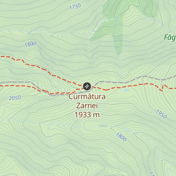 Map of Refugiul Curmătura Zârnei