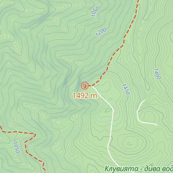 Map of Chervenata Stena