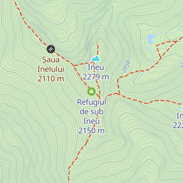 Map of Refugiul de sub Ineu
