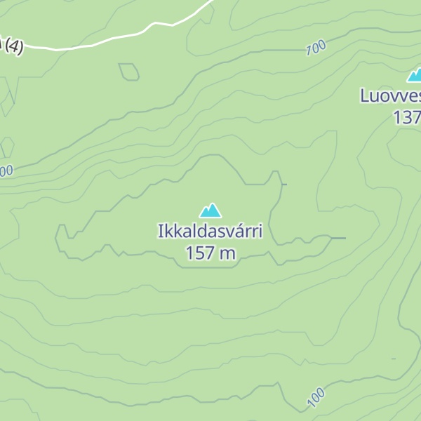 Map of Ikkaldasvárri