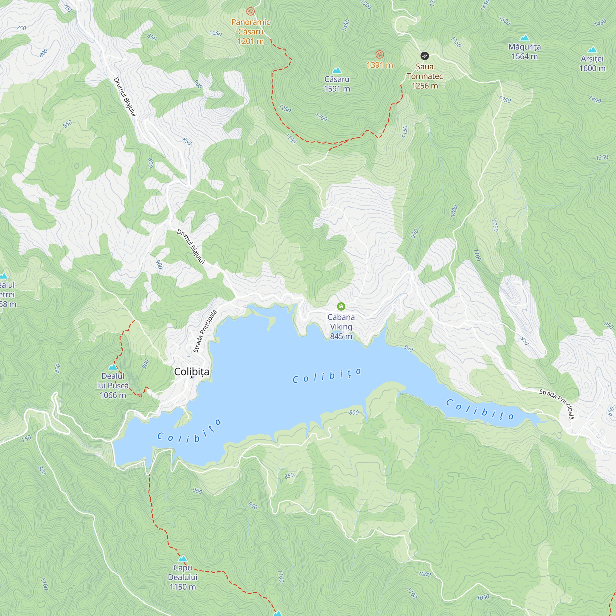 Cabana șapte brazi map