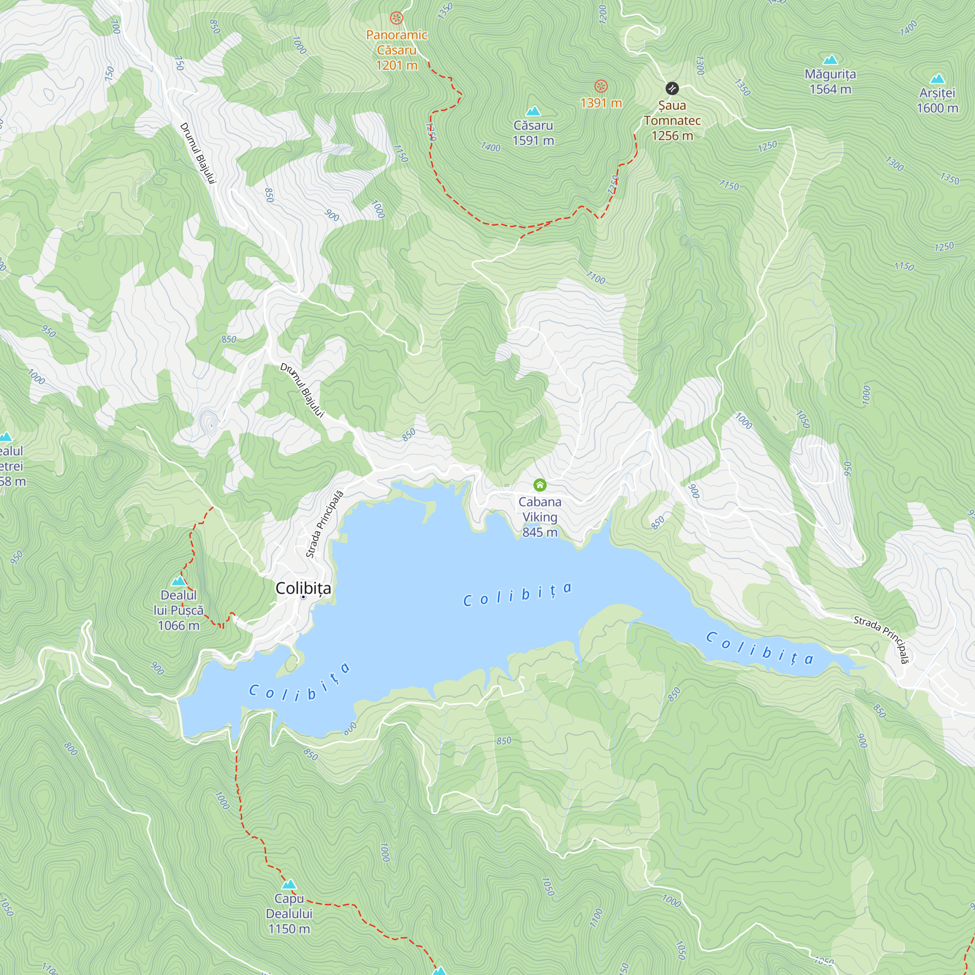 Cabana șapte brazi map
