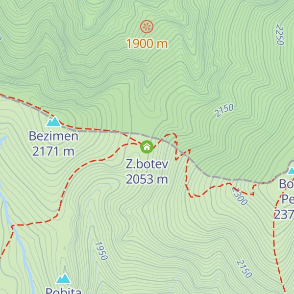 Map of Z.botev