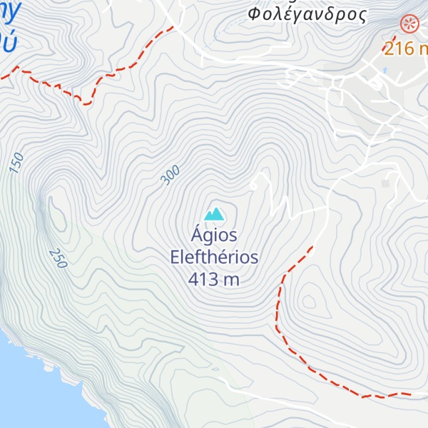 Map of Ágios Elefthérios