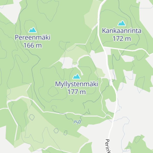 Map of Myllystenmäki