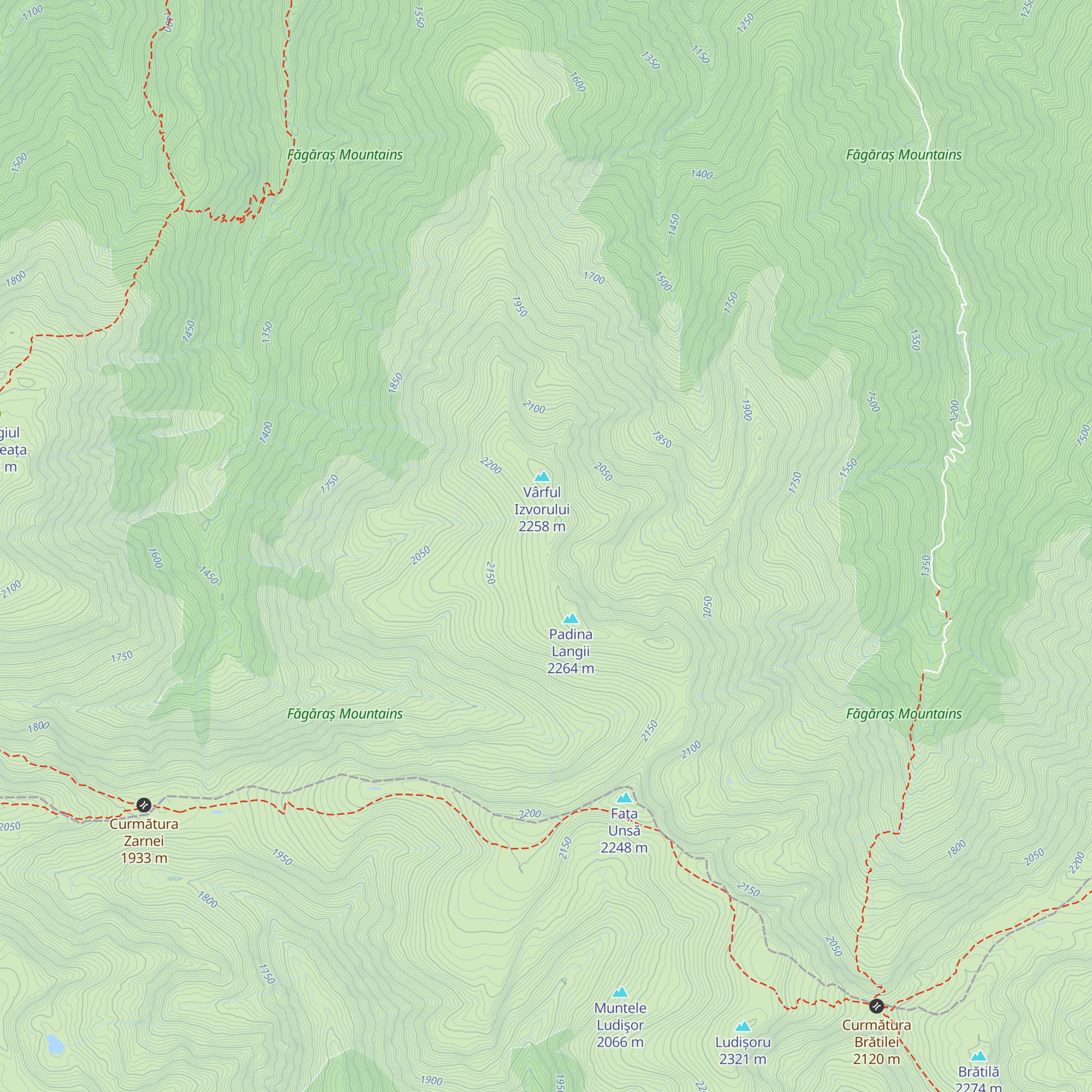 Refugiul Langa map
