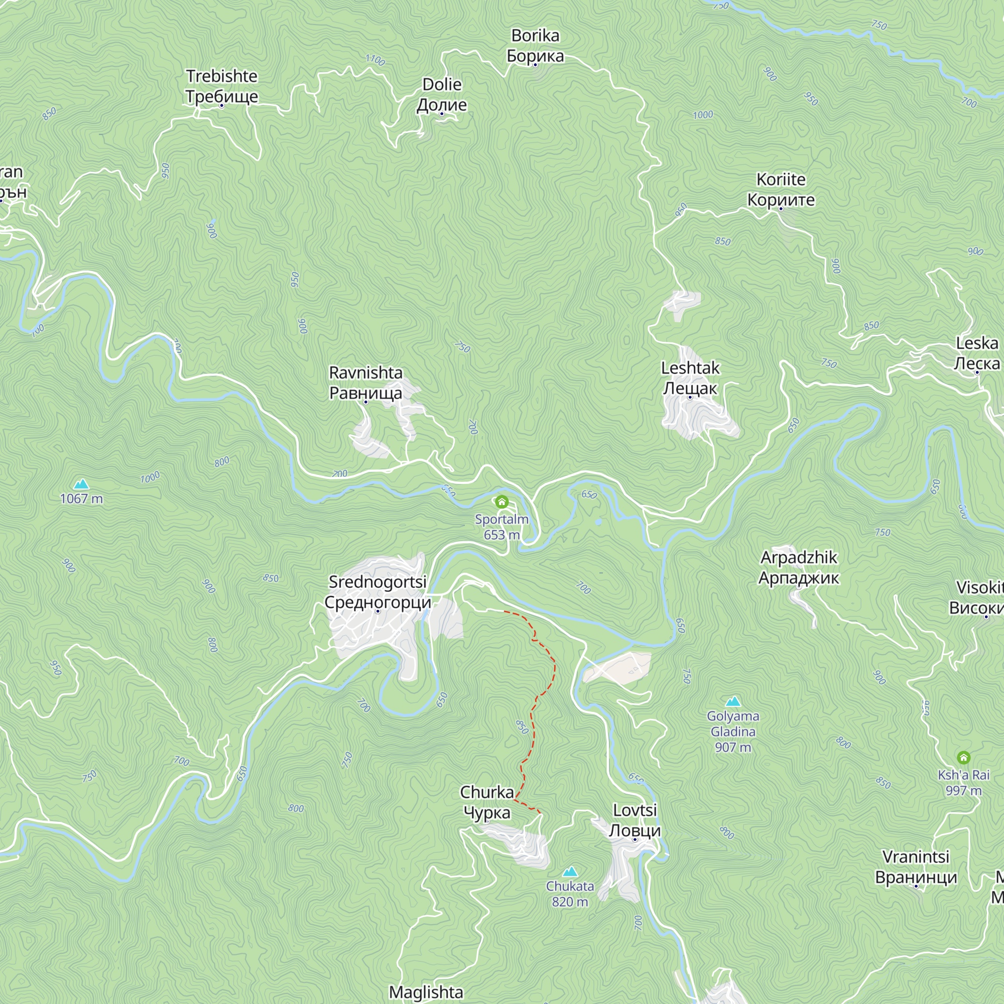 Sportalm map
