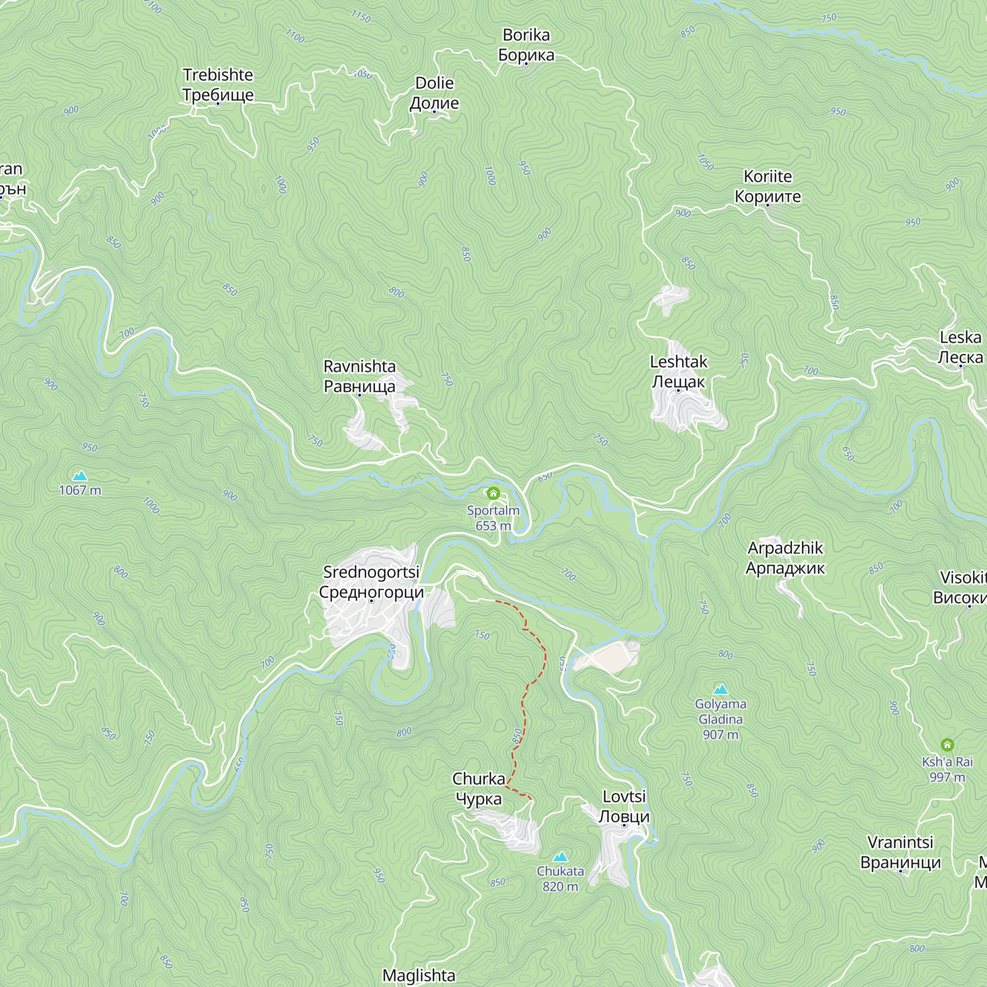 Sportalm map