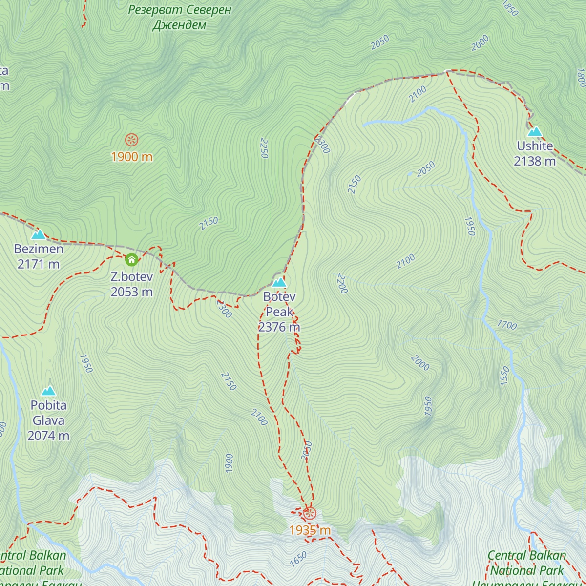 Turisticheska Spalnya "Botev Vrh" map