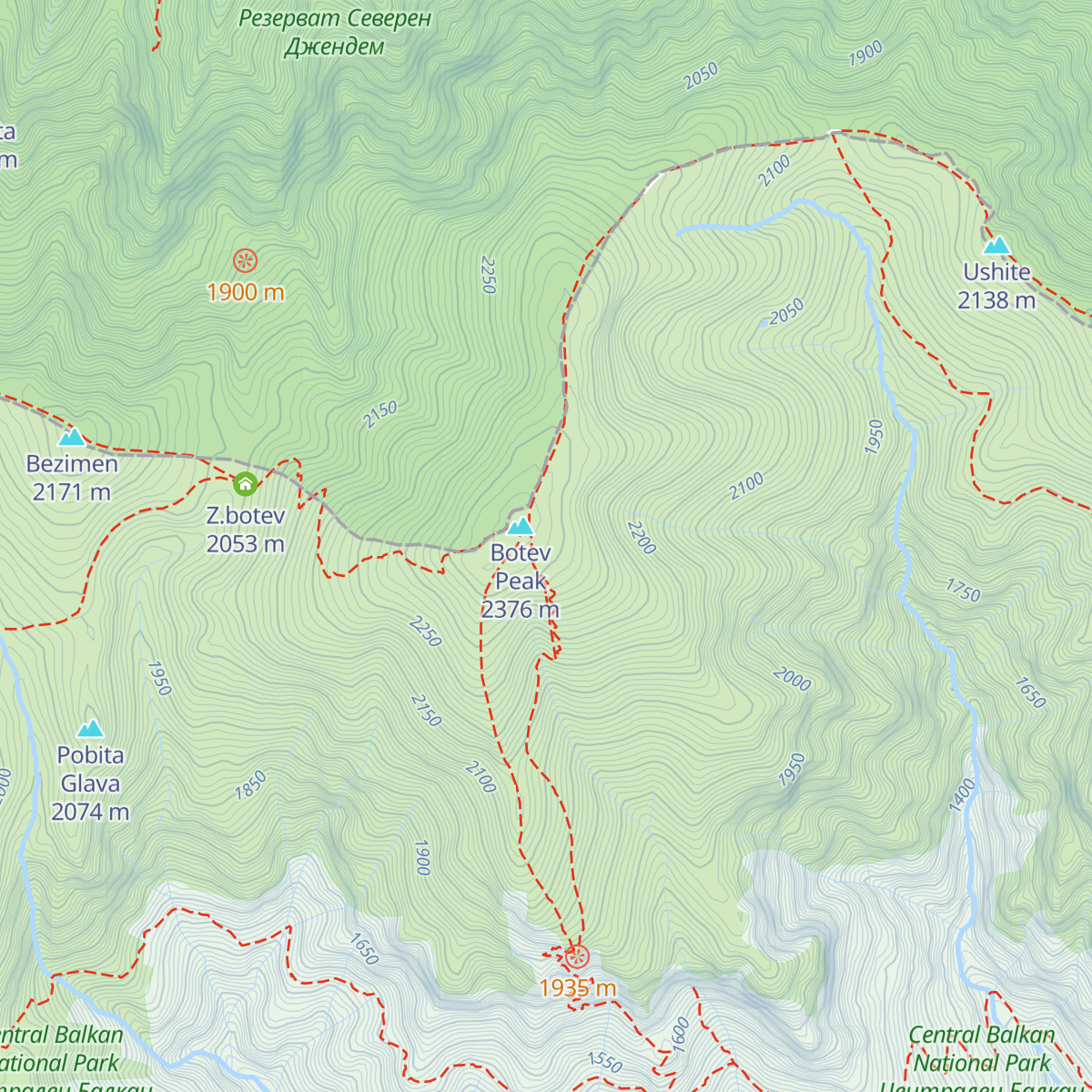 Turisticheska Spalnya "Botev Vrh" map