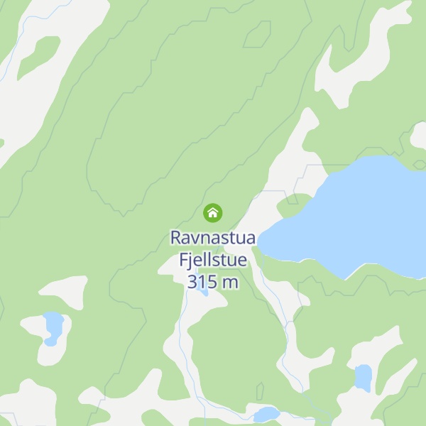 Map of Ravnastua Fjellstue
