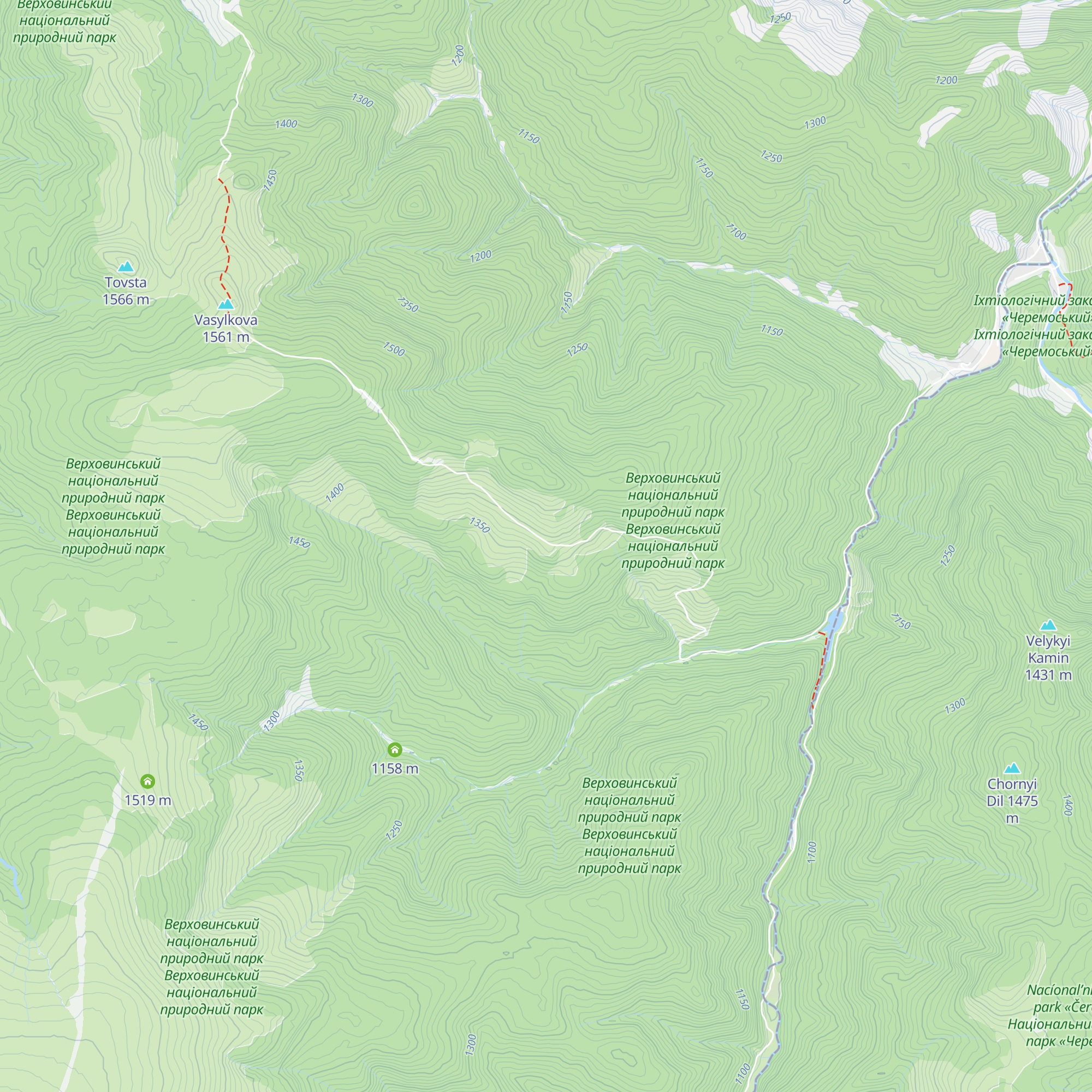 Turpritulok «Preluchnii» map