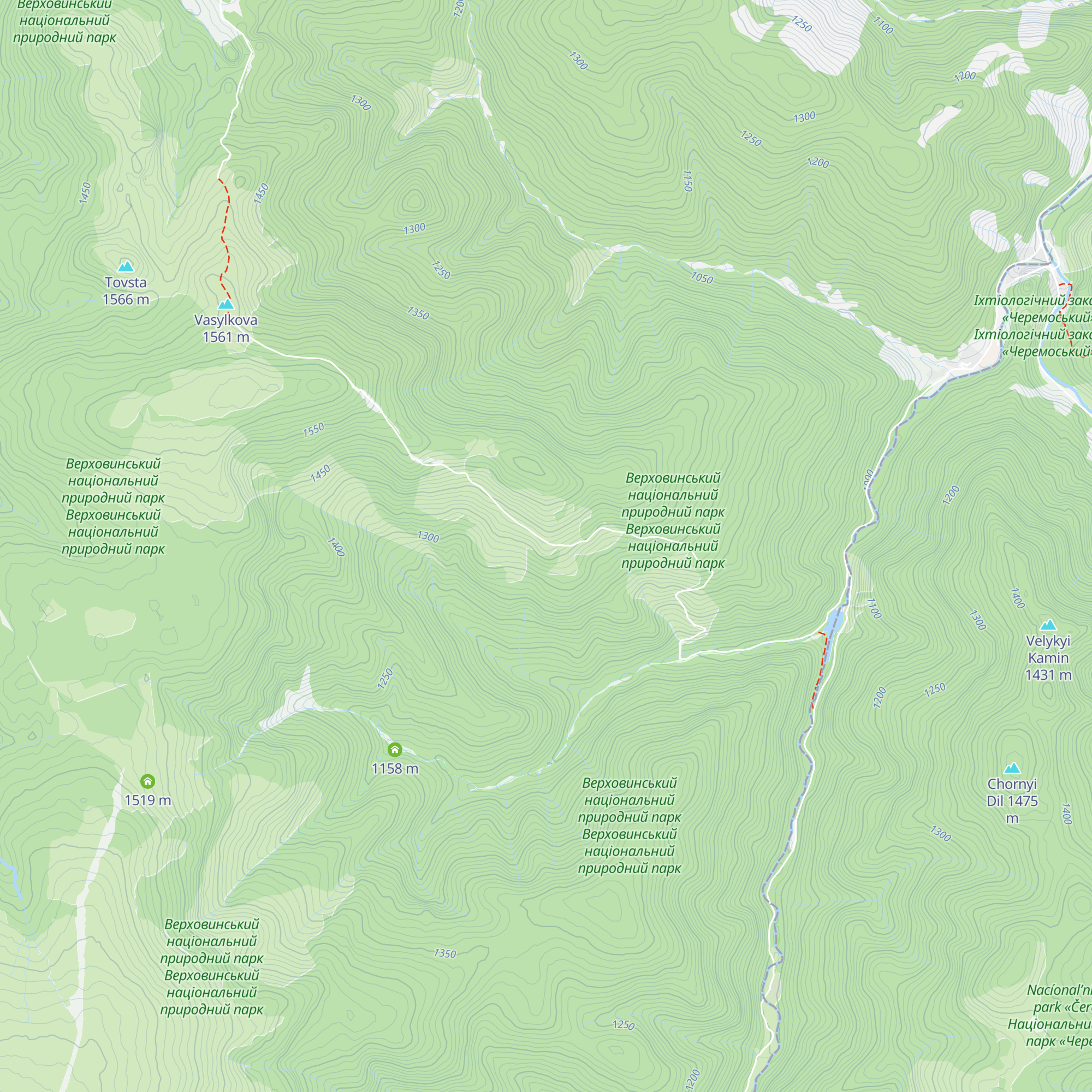 Turpritulok «Preluchnii» map