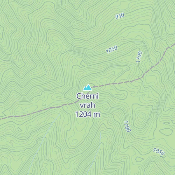 Map of Cherni vrah