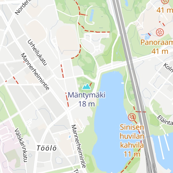 Map of Mäntymäki