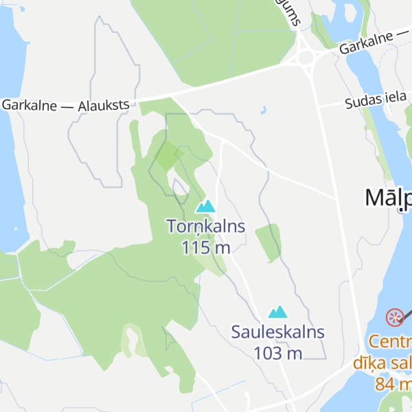 Map of Torņkalns