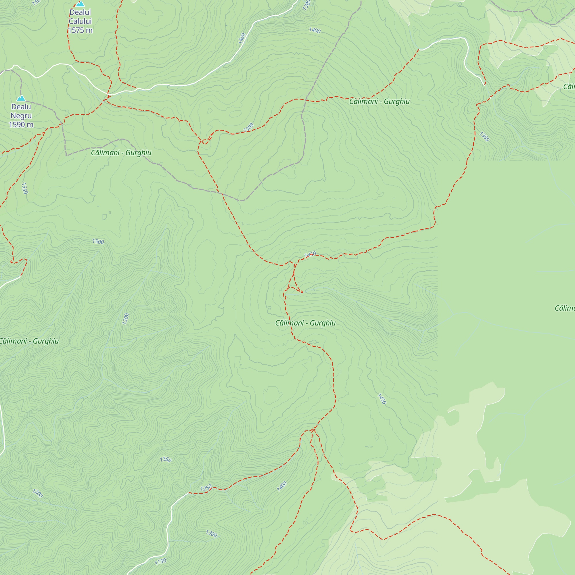 Refugiul Fundul Porcului map