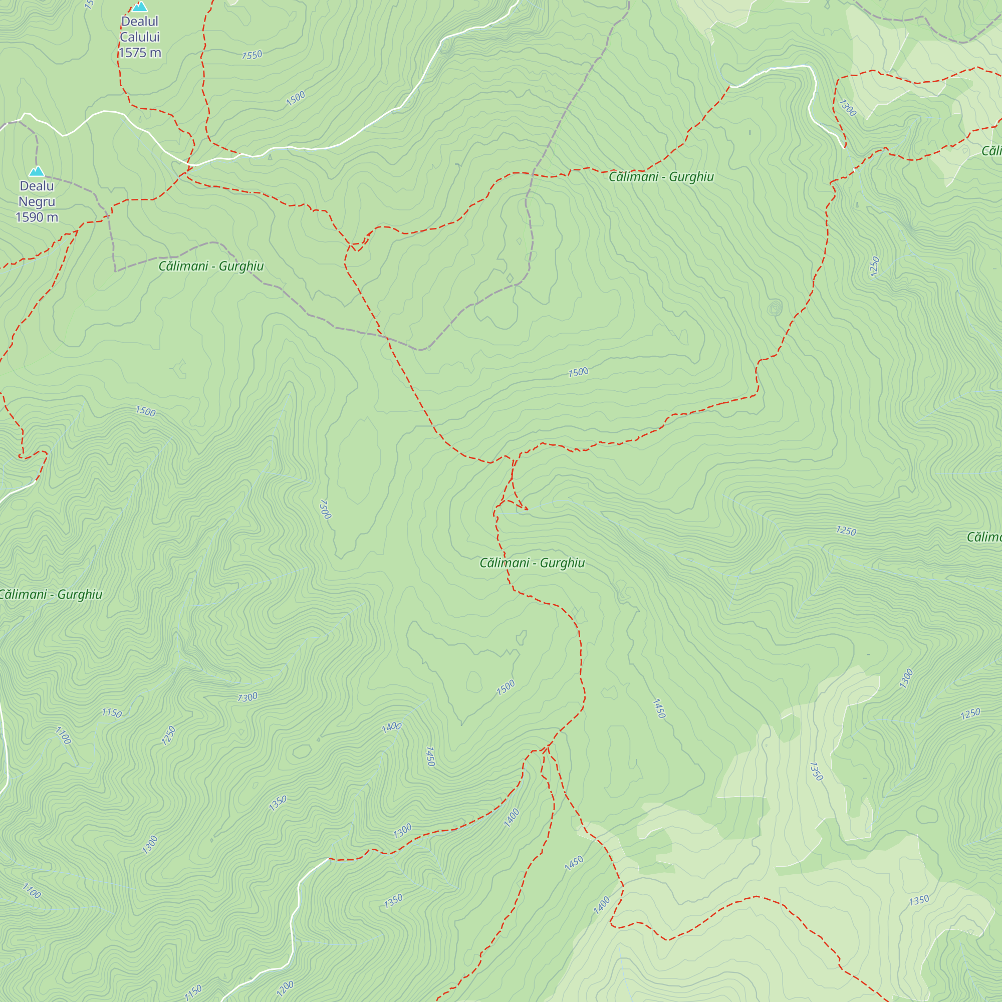 Refugiul Fundul Porcului map