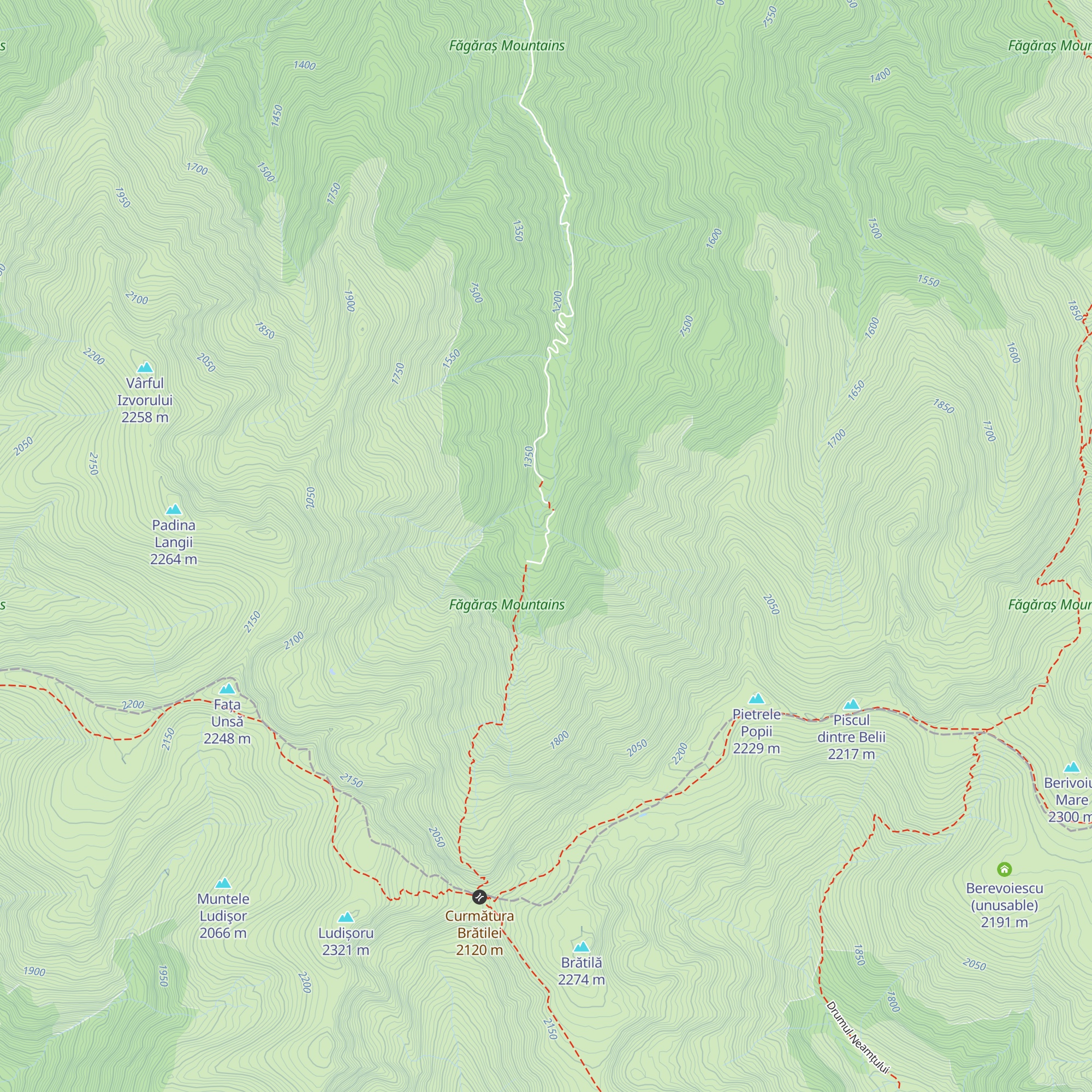 Cabana Valea Radului map