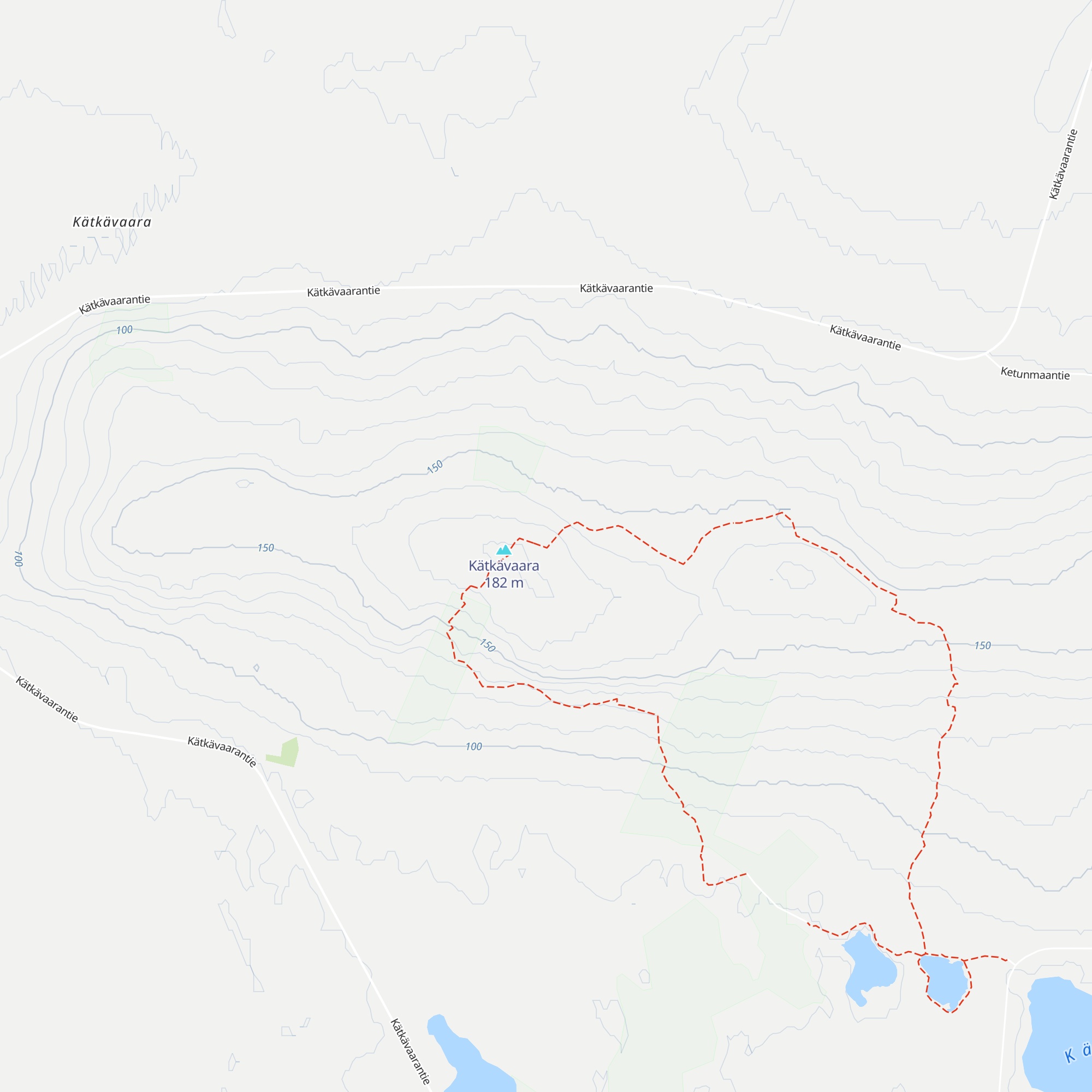 Kätkävaara kota map
