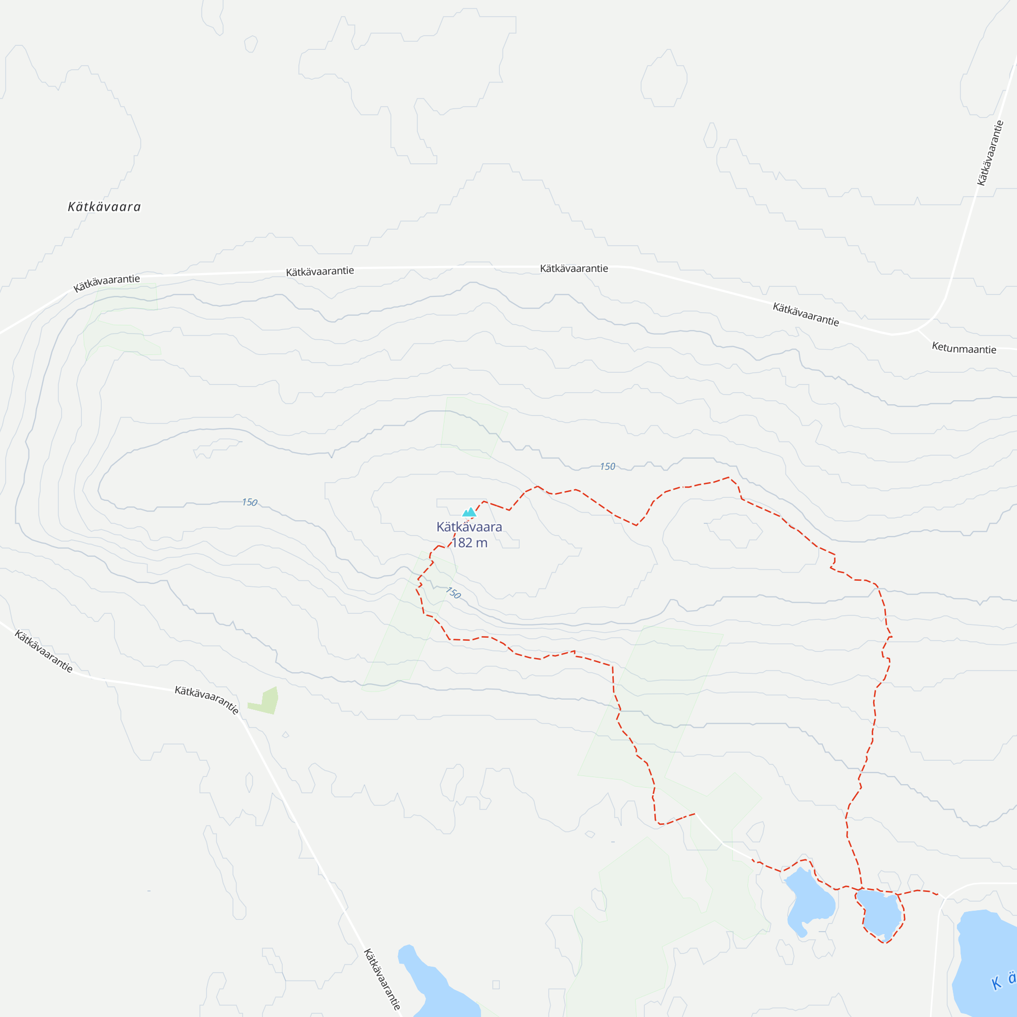 Kätkävaara kota map