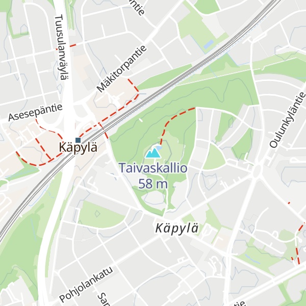 Map of Taivaskallio