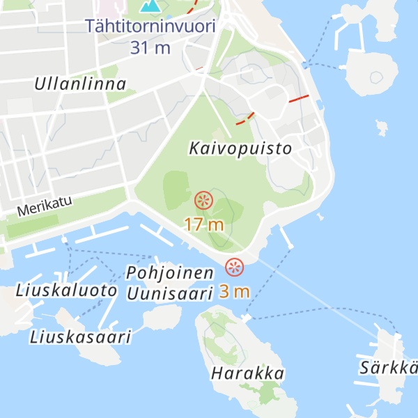 Map of Ullanlinnanmäki