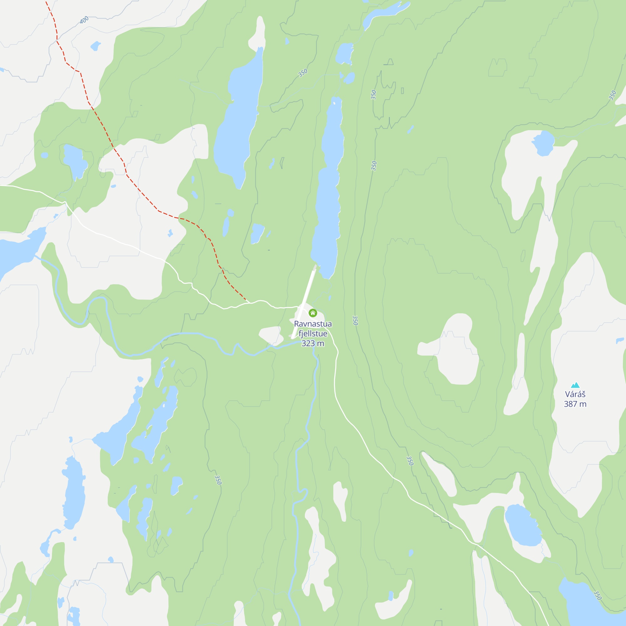 Ravnastua fjellstue map