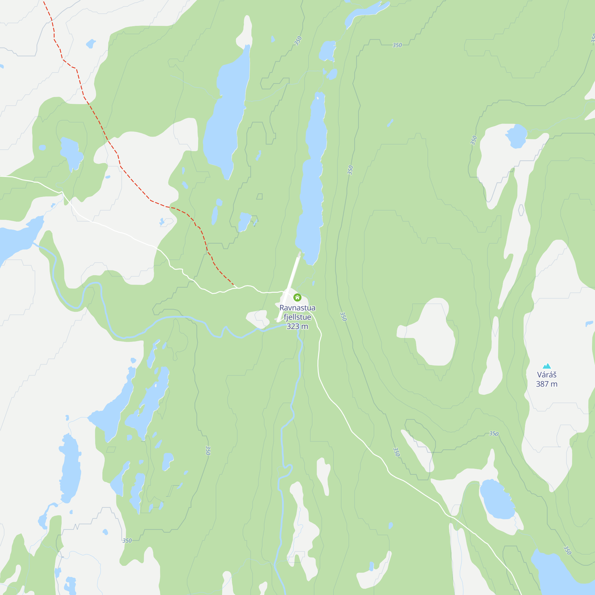 Ravnastua fjellstue map