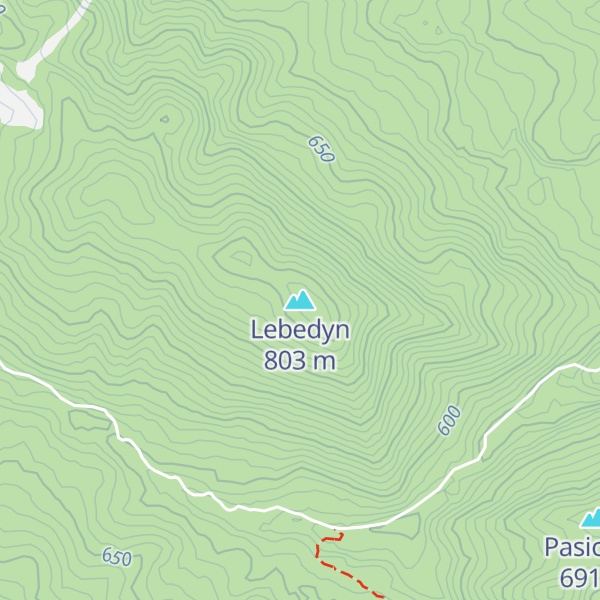 Map of Lebedyn