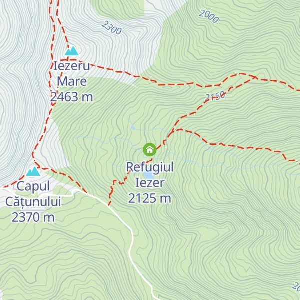 Map of Refugiul Iezer
