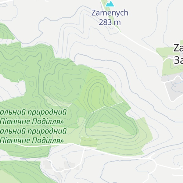 Map of Menych