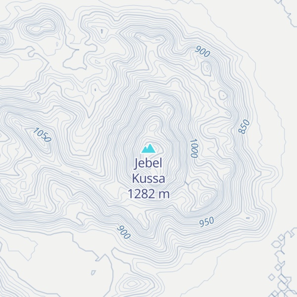 Map of Jebel Kussa