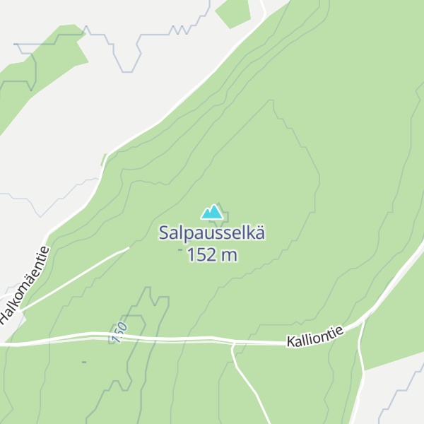 Map of Salpausselkä