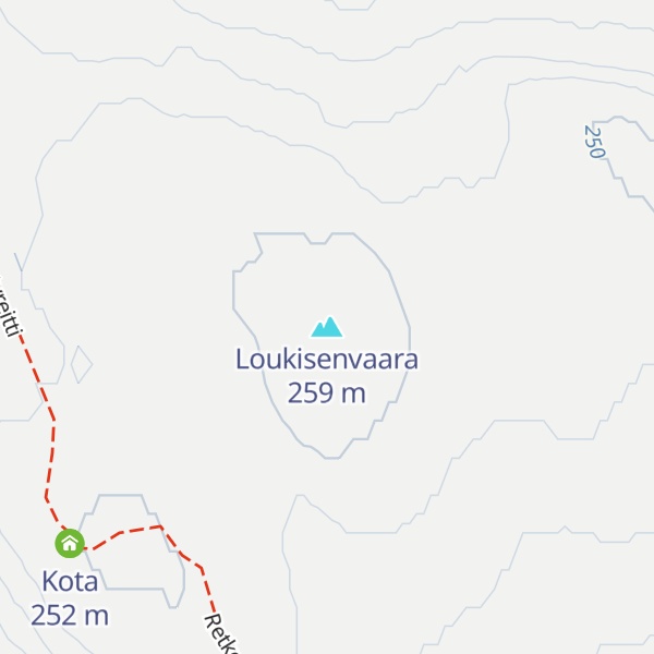 Map of Loukisenvaara