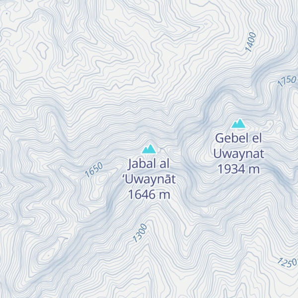 Map of Jabal al ‘Uwaynāt