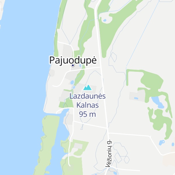 Map of Lazdaunės Kalnas