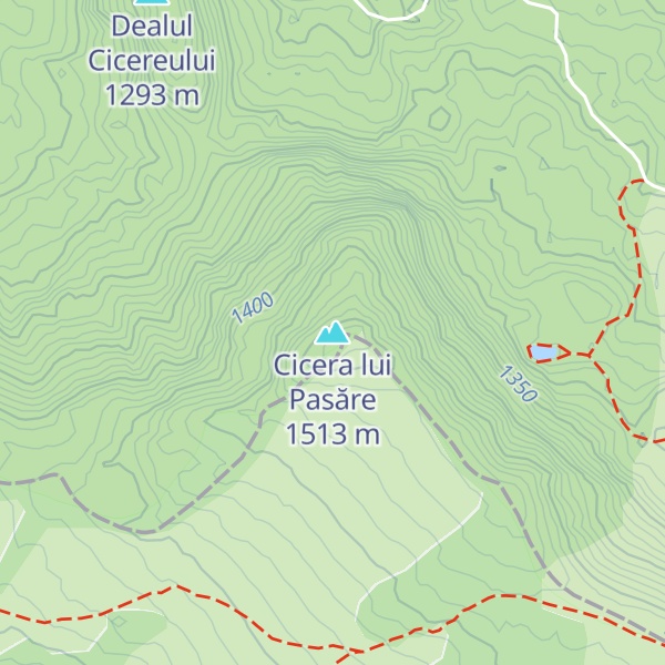 Map of Cicera lui Pasăre