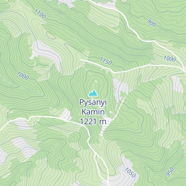 Map of Pysanyi Kamin