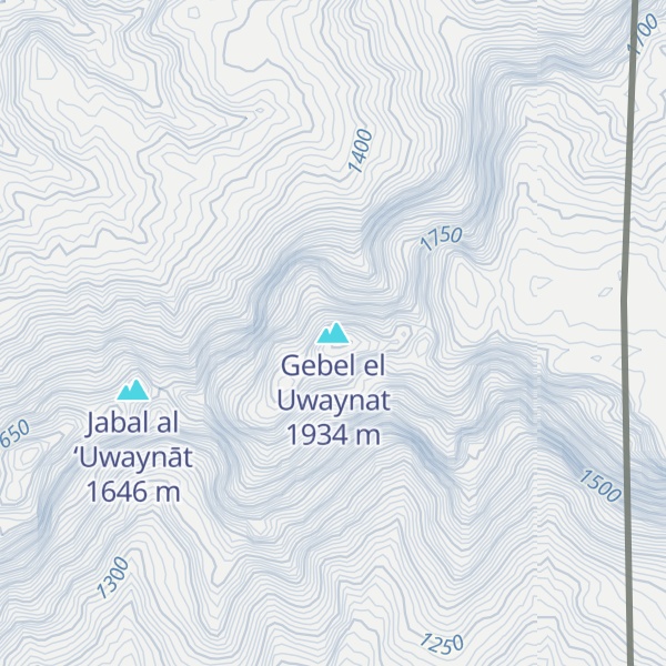 Map of Gebel el Uwaynat