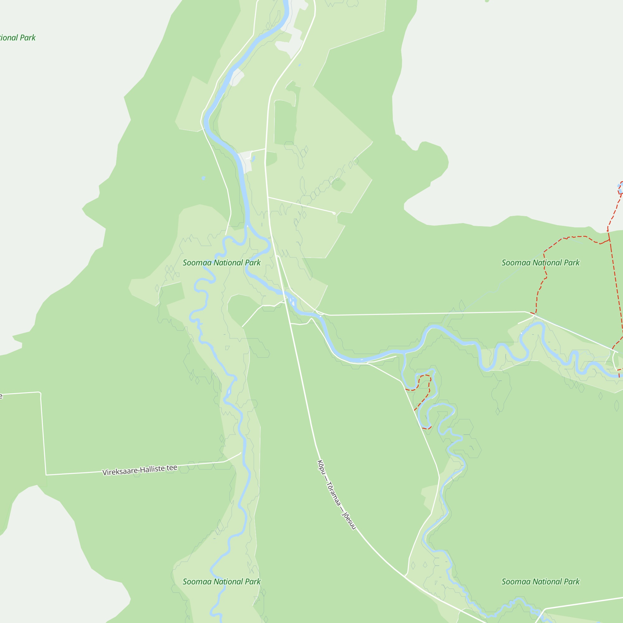 Meiekose oak forest hut map
