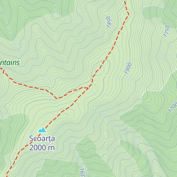 Map of Refugiul Scoarța