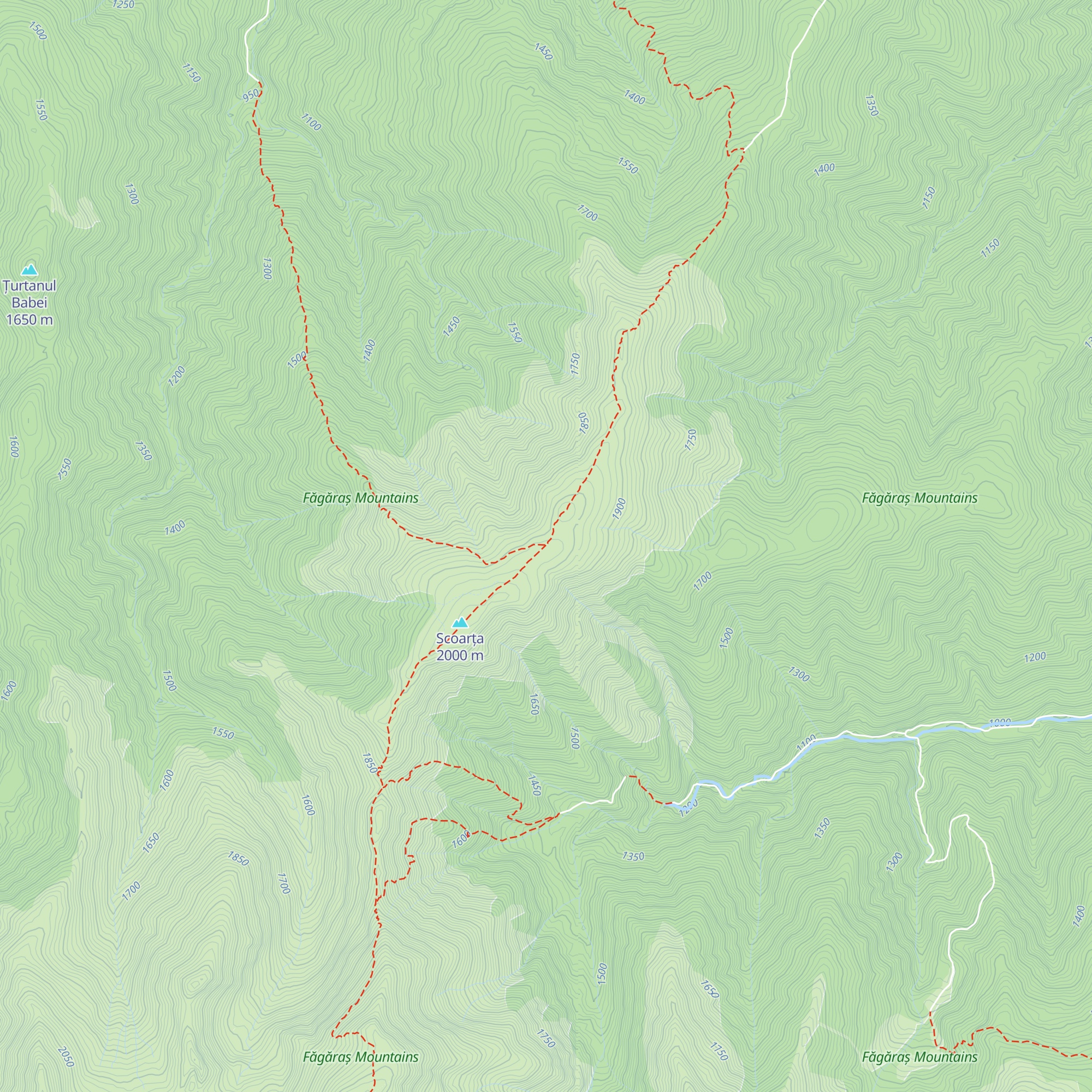 Refugiul Scoarța map