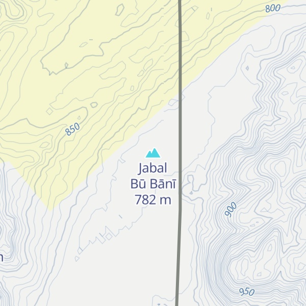 Map of Jabal Bū Bānī