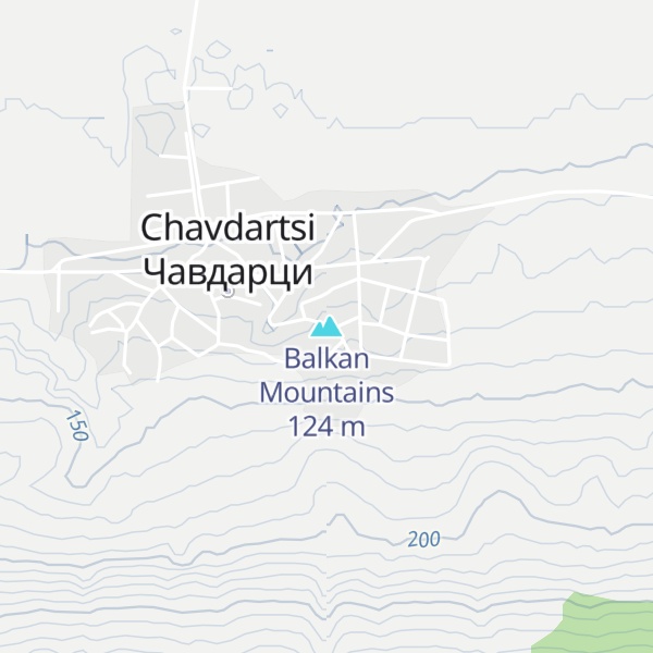 Map of Balkan Mountains