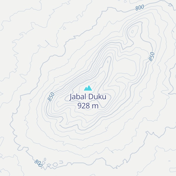 Map of Jabal Duku